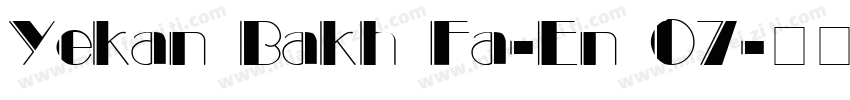 Yekan Bakh Fa-En 07字体转换